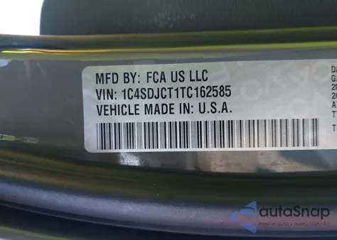 2026 Dodge Durango Gt Plus Hemi V8 Awd z USA, uszkodzony, nr VIN 1C4SDJCT1TC162585